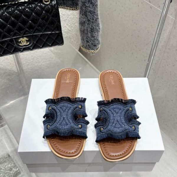 repliche,replica,perfette,siti di,affidabili,migliori siti,dove comprare,1:1,scarpe da ginnastica Celine, nuovi arrivi primavera/estate: pantofole basse stile britannico Arc de Triomphe con micro-etichetta (OHOV1)