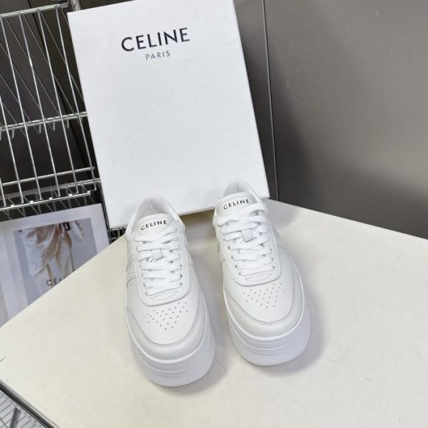 repliche,replica,perfette,siti di,affidabili,migliori siti,dove comprare,1:1,scarpe da ginnastica Sneakers con plateau bianche CELINE Primavera/Estate (YVY1W)