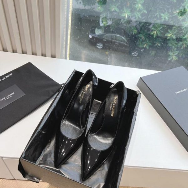 repliche,replica,perfette,siti di,affidabili,migliori siti,dove comprare,1:1,scarpe da ginnastica SAINT LAURENT décolleté classiche con tacco e logo YSL (6AKJ4)
