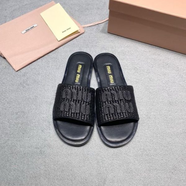 repliche,replica,perfette,siti di,affidabili,migliori siti,dove comprare,1:1,scarpe da ginnastica Infradito MiuMiu in rafia intrecciata (GZGTF)