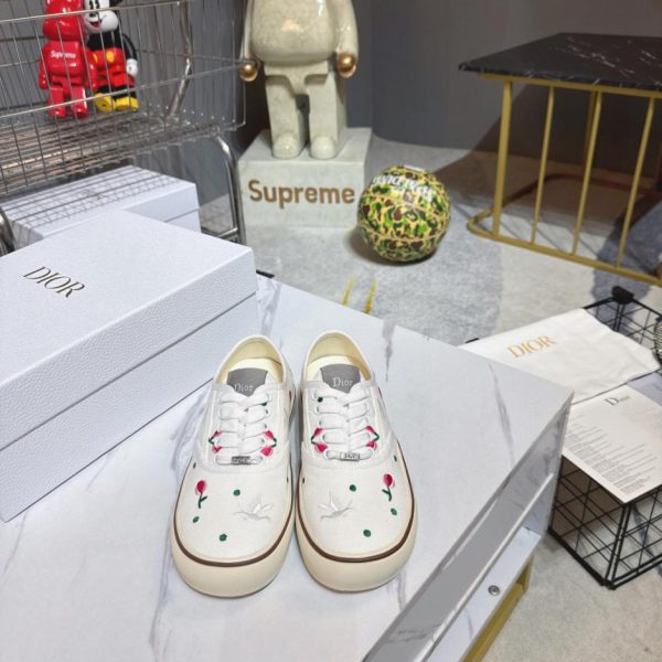 repliche,replica,perfette,siti di,affidabili,migliori siti,dove comprare,1:1,scarpe da ginnastica Scarpe da ginnastica casual Dior Saltwind Collection Retro Monogram Lace Canvas, modello per coppie (3E9EA)