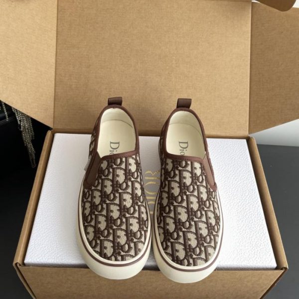 Dior 2020 Novità Primavera Inizio 2020 Scarpe basse in tela ricamate Saltwind Scarpe casual (K6DHN)