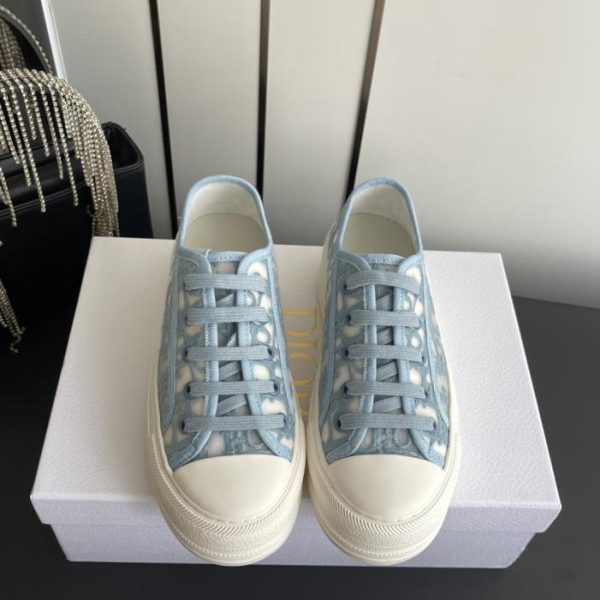 repliche,replica,perfette,siti di,affidabili,migliori siti,dove comprare,1:1,scarpe da ginnastica Scarpe casual da ginnastica Dior Walk’n Series F019 con monogramma ricamato e plateau in tela (EVCCI)