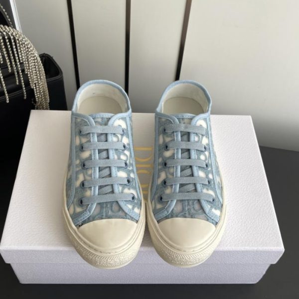 repliche,replica,perfette,siti di,affidabili,migliori siti,dove comprare,1:1,scarpe da ginnastica Scarpe casual da ginnastica Dior Walk’n Series F019 con monogramma ricamato e plateau in tela (MLIDN)