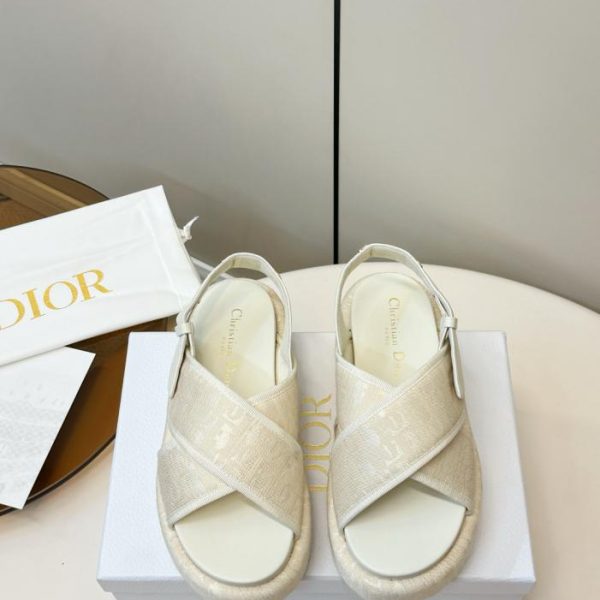 Sandali con plateau incrociati Dior Dway (NTJG6)