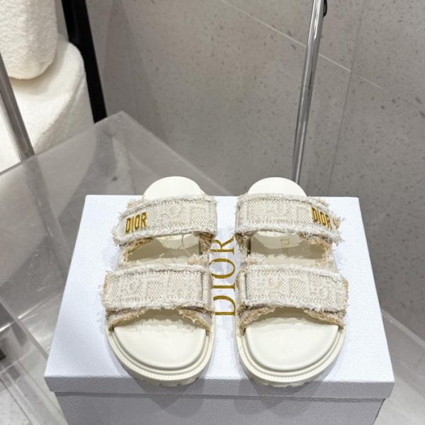 repliche,replica,perfette,siti di,affidabili,migliori siti,dove comprare,1:1,scarpe da ginnastica Sandali piatti aperti in punta con cinturini/ciabatte da spiaggia Dior Act (18-26)