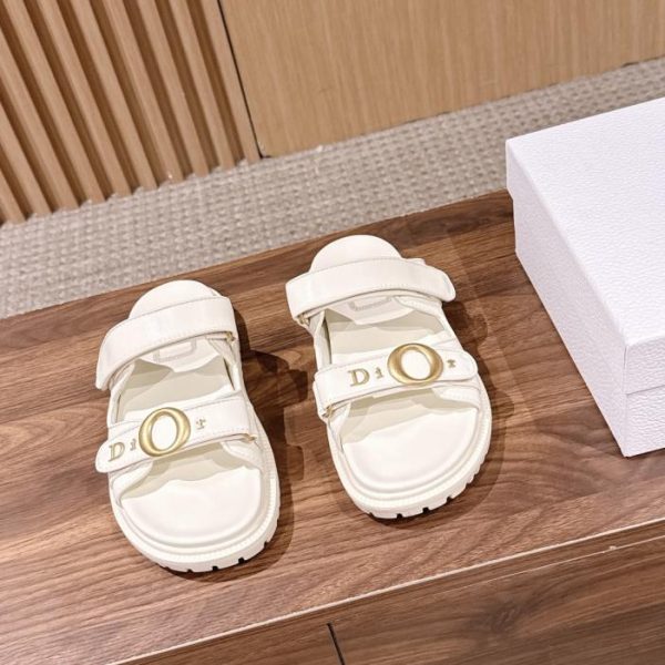 repliche,replica,perfette,siti di,affidabili,migliori siti,dove comprare,1:1,scarpe da ginnastica Ciabatte/sandali Christian Dior con chiusura a strappo, modello estivo di grande successo (taglia 40 (58QY5))
