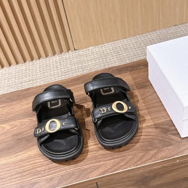 repliche,replica,perfette,siti di,affidabili,migliori siti,dove comprare,1:1,scarpe da ginnastica Ciabatte/sandali Christian Dior con chiusura a strappo, modello estivo di grande successo (taglia 40 (ZTGIC))