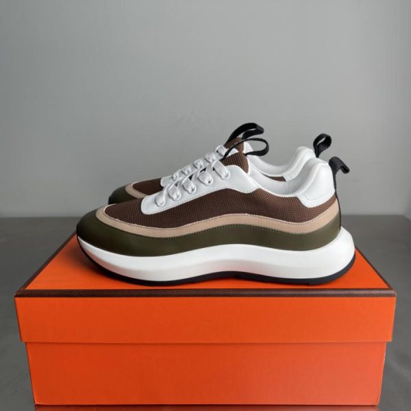 repliche,replica,perfette,siti di,affidabili,migliori siti,dove comprare,1:1,scarpe da ginnastica Scarpe casual basse stringate Hermes Gramme in pelle di vitello, punta arrotondata, modello da coppia (57 g).