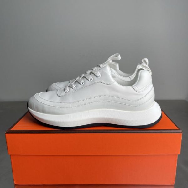 repliche,replica,perfette,siti di,affidabili,migliori siti,dove comprare,1:1,scarpe da ginnastica Scarpe casual basse stringate Hermes Gramme in pelle di vitello, punta arrotondata, modello da coppia (AI8WT)