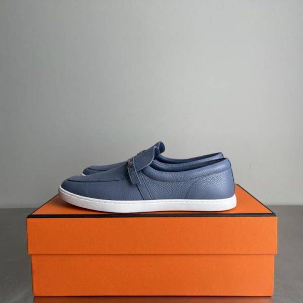 repliche,replica,perfette,siti di,affidabili,migliori siti,dove comprare,1:1,scarpe da ginnastica Mocassini Hermes in pelle scamosciata con fibbie in metallo placcato palladio, scarpe casual, modello per coppie (JF6JU)