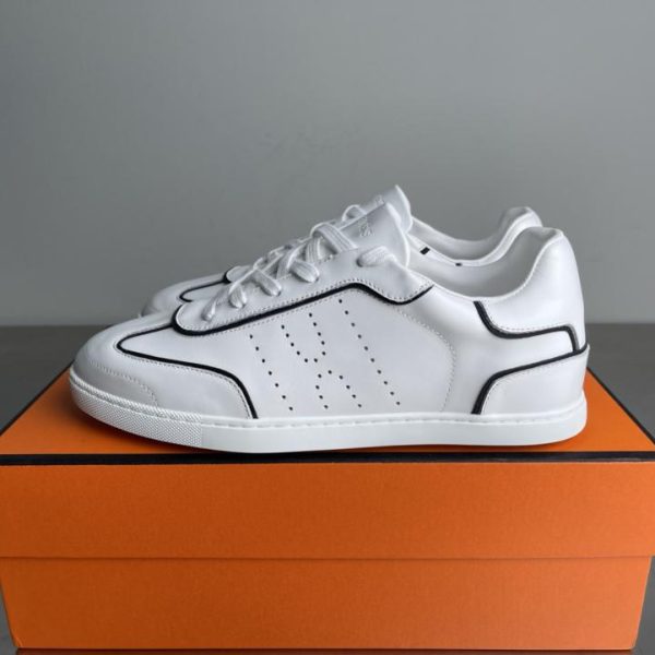 repliche,replica,perfette,siti di,affidabili,migliori siti,dove comprare,1:1,scarpe da ginnastica Collezione di sneakers Hermes Primavera/Estate New Match, scarpe sportive casual stringate, scarpe da allenamento tedesche, sneakers piatte bianche, stile di coppia (T3Q2X)
