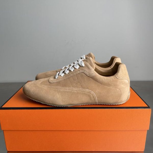 repliche,replica,perfette,siti di,affidabili,migliori siti,dove comprare,1:1,scarpe da ginnastica Sneakers casual Hermes Master Series, bianche, scarpe da allenamento tedesche, in morbida pelle di vitello (39Z15)