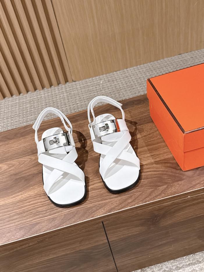 repliche,replica,perfette,siti di,affidabili,migliori siti,dove comprare,1:1,scarpe da ginnastica Sandali classici Kelly con cinturini incrociati di Hermès (T4JCG)