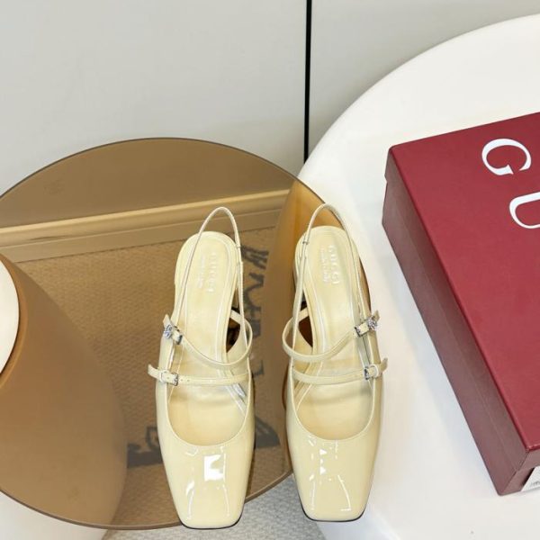 repliche,replica,perfette,siti di,affidabili,migliori siti,dove comprare,1:1,scarpe da ginnastica Nuovo arrivo Gucci: Sandali Mary Jane francesi con fibbia doppia G (OKE0I)