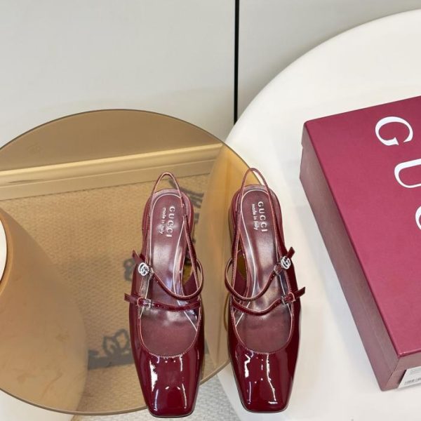 repliche,replica,perfette,siti di,affidabili,migliori siti,dove comprare,1:1,scarpe da ginnastica Nuovo arrivo Gucci: Sandali Mary Jane francesi con fibbia doppia G (QA77I)