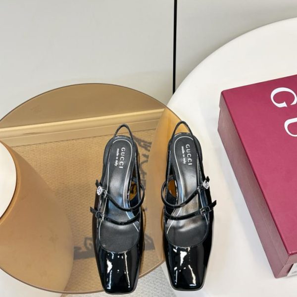 repliche,replica,perfette,siti di,affidabili,migliori siti,dove comprare,1:1,scarpe da ginnastica Nuovo arrivo Gucci: Sandali Mary Jane francesi con fibbia doppia G (RZ5JB)