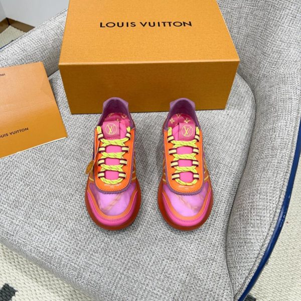 repliche,replica,perfette,siti di,affidabili,migliori siti,dove comprare,1:1,scarpe da ginnastica Sneakers casual Louis Vuitton Primavera/Estate, modello Sprint in mesh trasparente, scarpe da corsa, scarpe da papà (M4CD8)