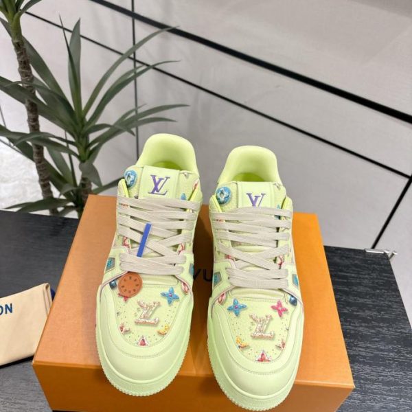 Nuovissimo modello di scarpe da ginnastica Louis Vuitton, stile da coppia, casual, scarpe da skateboard (1K9V5)