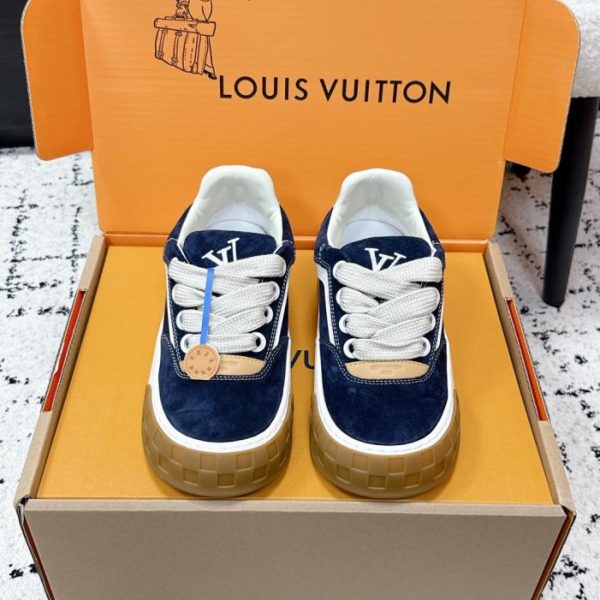 repliche,replica,perfette,siti di,affidabili,migliori siti,dove comprare,1:1,scarpe da ginnastica Scarpe casual Louis Vuitto New Platform Low-Top Round Tone Pancake Shoes/Sneakers (3Z38E)