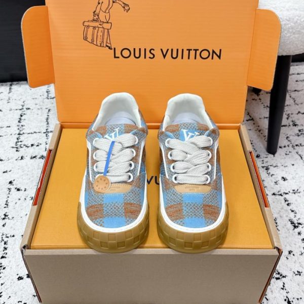 repliche,replica,perfette,siti di,affidabili,migliori siti,dove comprare,1:1,scarpe da ginnastica Scarpe casual Louis Vuitto New Platform Low-Top Round Tone Pancake Shoes/Sneakers (AUK1M)