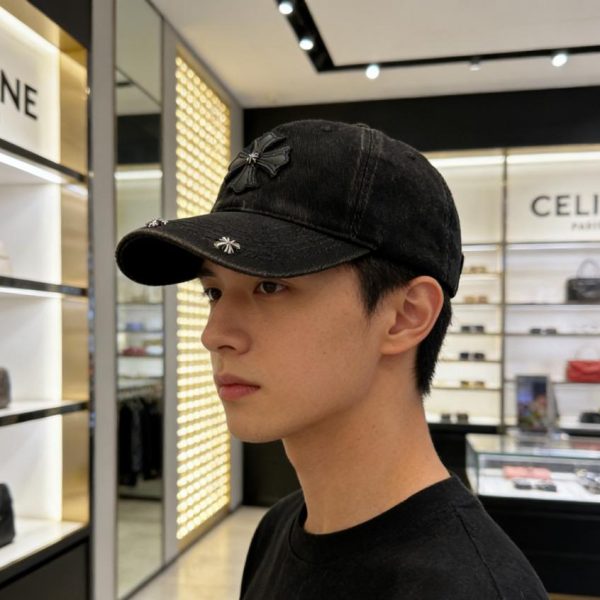 repliche,replica,perfette,siti di,affidabili,migliori siti,dove comprare,1:1,scarpe da ginnastica Cappellino da baseball Chrome Hearts con croce effetto invecchiato (9M0DCO)