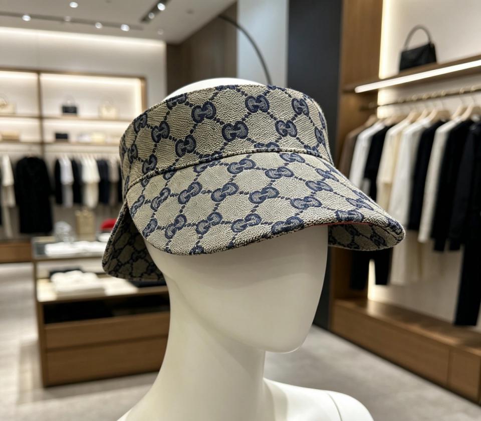 repliche,replica,perfette,siti di,affidabili,migliori siti,dove comprare,1:1,scarpe da ginnastica Cappello da sole con visiera Gucci classico con monogramma (VTMI7T) repliche,replica,perfette,siti di,affidabili,migliori siti,dove comprare,1:1,scarpe da ginnastica Cappello da sole con visiera Gucci classico con monogramma (VTMI7T)