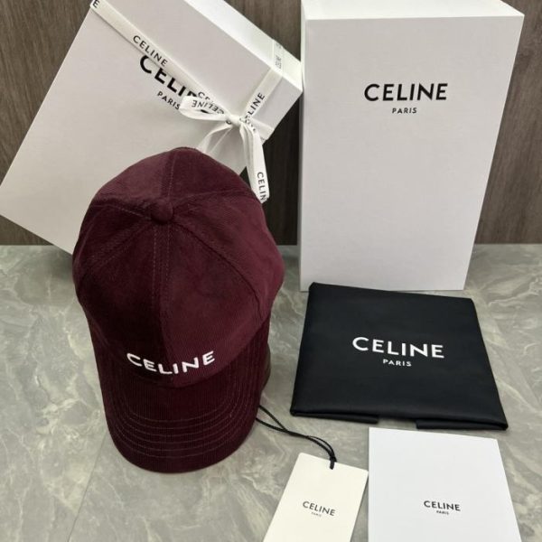 repliche,replica,perfette,siti di,affidabili,migliori siti,dove comprare,1:1,scarpe da ginnastica Cappellino da baseball CELINE originale in velluto di cotone personalizzato con applicazione logo (GB4SHQ) – Stesso stile del sito ufficiale