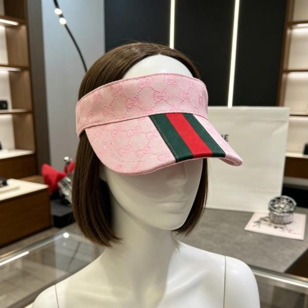 repliche,replica,perfette,siti di,affidabili,migliori siti,dove comprare,1:1,scarpe da ginnastica Visiera classica Gucci con nastro rosso e verde (O6DDIT)