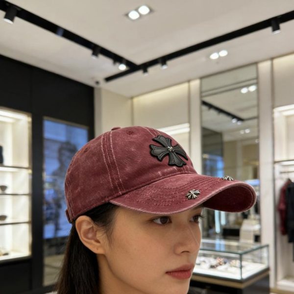 repliche,replica,perfette,siti di,affidabili,migliori siti,dove comprare,1:1,scarpe da ginnastica Cappellino da baseball Chrome Hearts con croce effetto invecchiato (9H8GTH)
