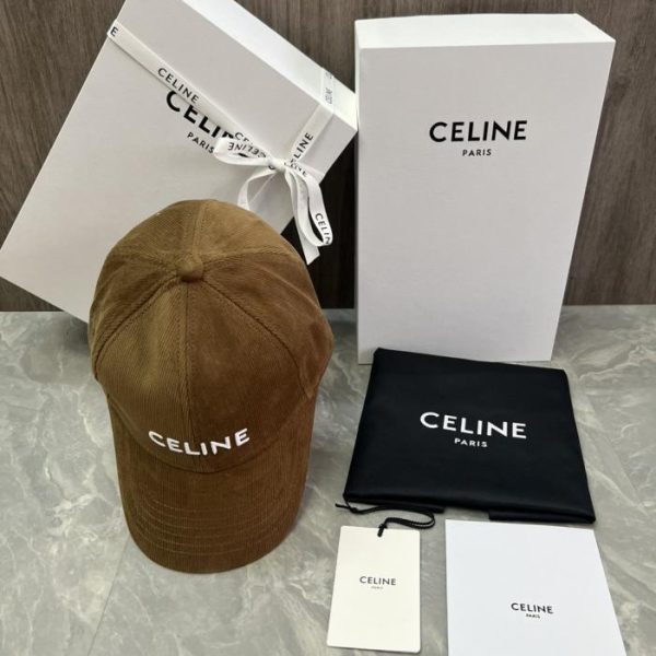 repliche,replica,perfette,siti di,affidabili,migliori siti,dove comprare,1:1,scarpe da ginnastica Cappellino da baseball CELINE originale in velluto di cotone personalizzato con applicazione logo (RHUV1F) – Stesso stile del sito ufficiale