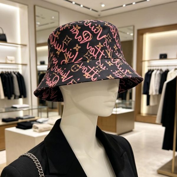 repliche,replica,perfette,siti di,affidabili,migliori siti,dove comprare,1:1,scarpe da ginnastica Cappello a secchiello Louis Vuitton con monogramma graffiti (WTAIQ0)