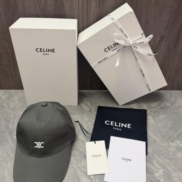 repliche,replica,perfette,siti di,affidabili,migliori siti,dove comprare,1:1,scarpe da ginnastica Cappello originale CELINE personalizzato con logo Triomphe doppia C ricamato (YD2EMA)