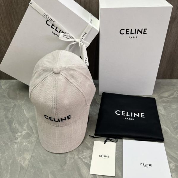 repliche,replica,perfette,siti di,affidabili,migliori siti,dove comprare,1:1,scarpe da ginnastica Cappellino da baseball CELINE originale in velluto di cotone personalizzato con applicazione logo (K1MC4B) – Stesso stile del sito ufficiale