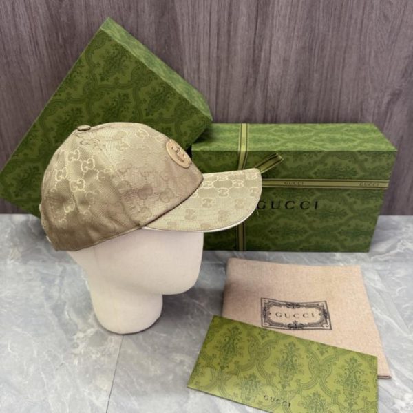 repliche,replica,perfette,siti di,affidabili,migliori siti,dove comprare,1:1,scarpe da ginnastica Cappellino da baseball GUCCI, in classica tela con monogramma GG e targhetta in pelle (incisa con “G(XW2540)”).