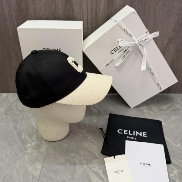 repliche,replica,perfette,siti di,affidabili,migliori siti,dove comprare,1:1,scarpe da ginnastica Design originale CELINE su misura. Il corpo del cappello è realizzato in cotone twill, mentre la tesa è in velluto a coste (907JGR).