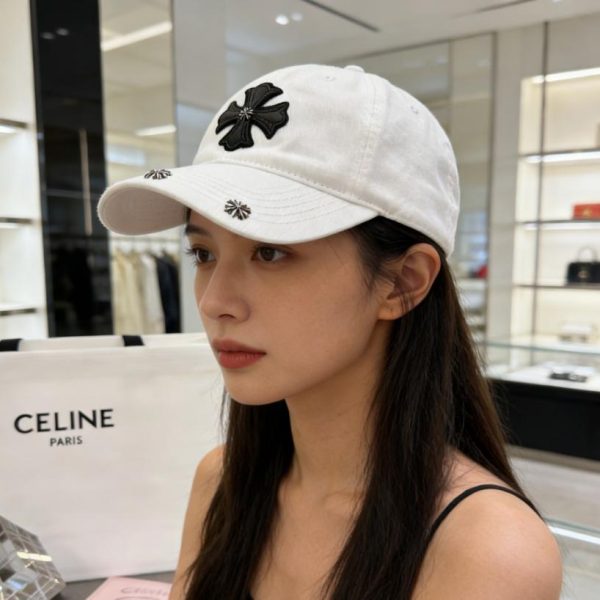repliche,replica,perfette,siti di,affidabili,migliori siti,dove comprare,1:1,scarpe da ginnastica Cappellino da baseball Chrome Hearts con croce effetto invecchiato (X8E2H3)