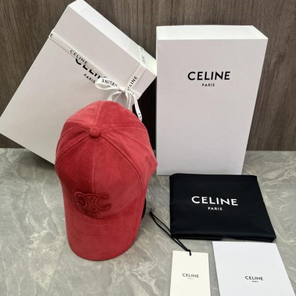 repliche,replica,perfette,siti di,affidabili,migliori siti,dove comprare,1:1,scarpe da ginnastica Cappellino da baseball CELINE originale in velluto di cotone con applicazione logo (GM6UB3), stesso stile del sito ufficiale