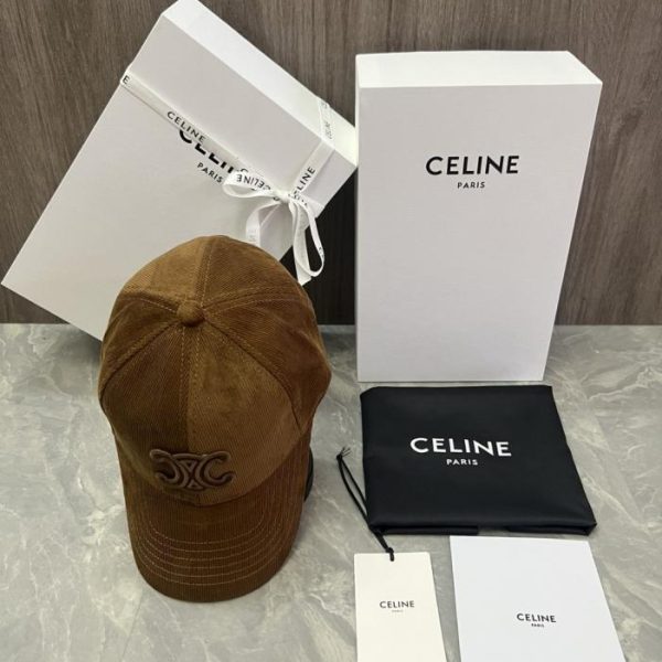 repliche,replica,perfette,siti di,affidabili,migliori siti,dove comprare,1:1,scarpe da ginnastica Cappellino da baseball CELINE originale in velluto di cotone personalizzato con applicazione logo (5QOQN4) – Stesso stile del sito ufficiale CELINE