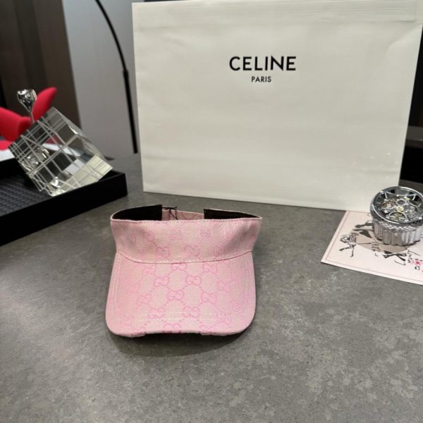 repliche,replica,perfette,siti di,affidabili,migliori siti,dove comprare,1:1,scarpe da ginnastica Cappello da sole con visiera Gucci classico con monogramma (3V7KXN)