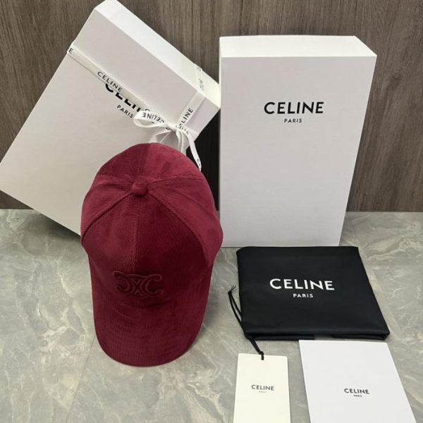 repliche,replica,perfette,siti di,affidabili,migliori siti,dove comprare,1:1,scarpe da ginnastica Cappellino da baseball CELINE originale in velluto di cotone personalizzato con applicazione logo (7KUZA5) – Stesso stile del sito ufficiale CELINE
