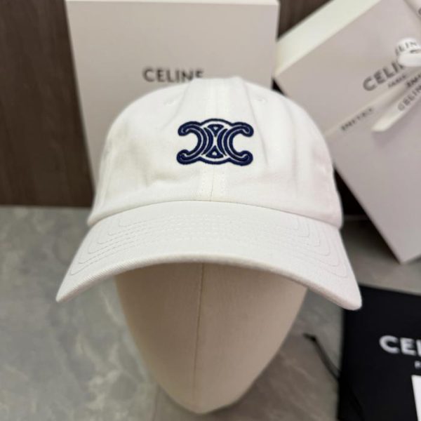 repliche,replica,perfette,siti di,affidabili,migliori siti,dove comprare,1:1,scarpe da ginnastica Cappello originale CELINE personalizzato con logo Triomphe doppia C ricamato (3U5X04)