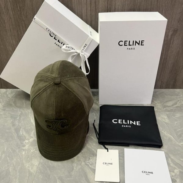 repliche,replica,perfette,siti di,affidabili,migliori siti,dove comprare,1:1,scarpe da ginnastica Cappellino da baseball CELINE originale in velluto di cotone personalizzato con applicazione logo (FBFIX6) – Stesso stile del sito ufficiale