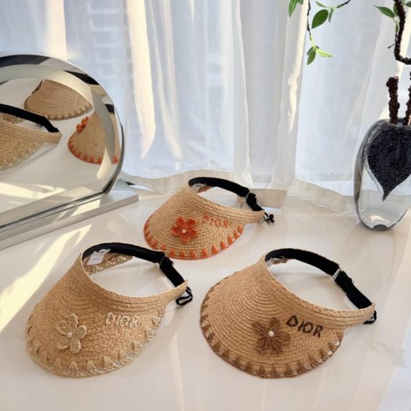repliche,replica,perfette,siti di,affidabili,migliori siti,dove comprare,1:1,scarpe da ginnastica Cappello aperto in rafia DIOR (7DLQFI)