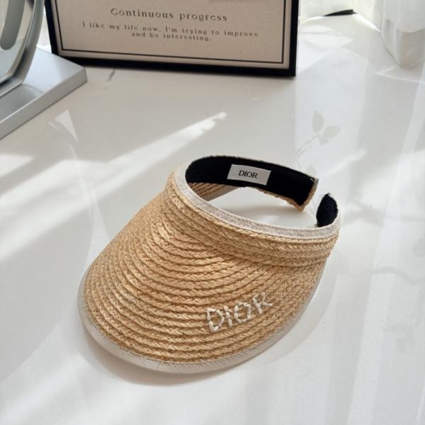 repliche,replica,perfette,siti di,affidabili,migliori siti,dove comprare,1:1,scarpe da ginnastica Berretto con visiera classico stile Dior, in rafia lavorata a mano (ITV3NG)