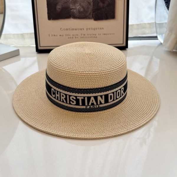 repliche,replica,perfette,siti di,affidabili,migliori siti,dove comprare,1:1,scarpe da ginnastica Cappello piatto DIOR intrecciato a mano, realizzato con materiali naturali (KBQCC6)