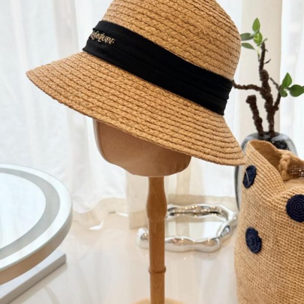 repliche,replica,perfette,siti di,affidabili,migliori siti,dove comprare,1:1,scarpe da ginnastica Cappello a secchiello in rafia YSL – Lusso vintage (ZF1XSW)
