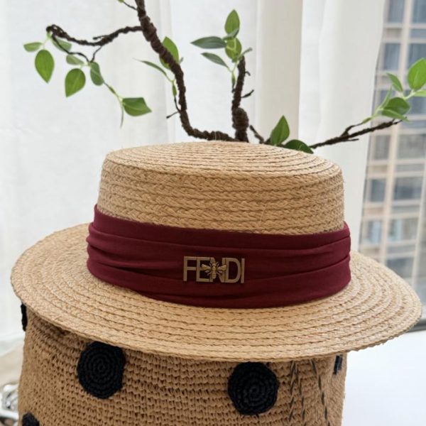 repliche,replica,perfette,siti di,affidabili,migliori siti,dove comprare,1:1,scarpe da ginnastica Cappello di paglia Fendi in stile retrò (TVXQAS)