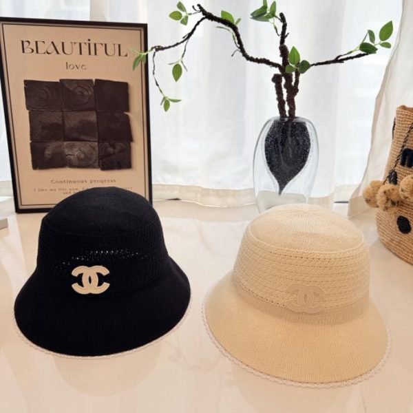 repliche,replica,perfette,siti di,affidabili,migliori siti,dove comprare,1:1,scarpe da ginnastica Cappello da pescatore Chanel con bordo in pizzo (WOXTWH)
