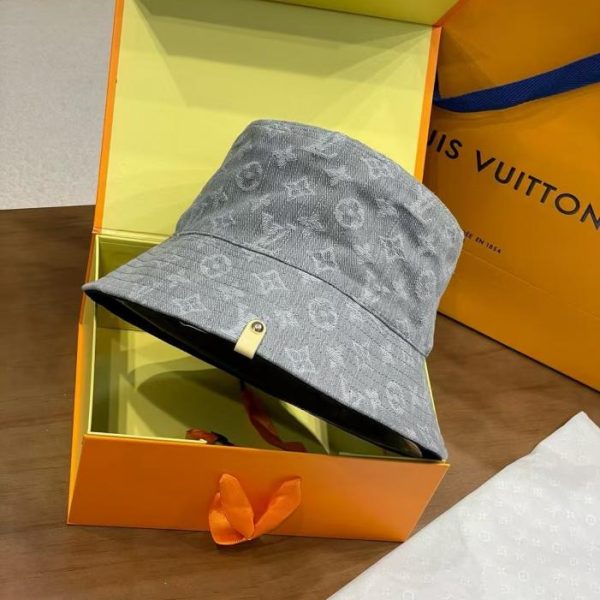 repliche,replica,perfette,siti di,affidabili,migliori siti,dove comprare,1:1,scarpe da ginnastica Cappello a secchiello reversibile in denim LV (WMBRJ2)